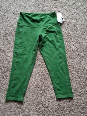 Zella  Womens Green Capri Leggings